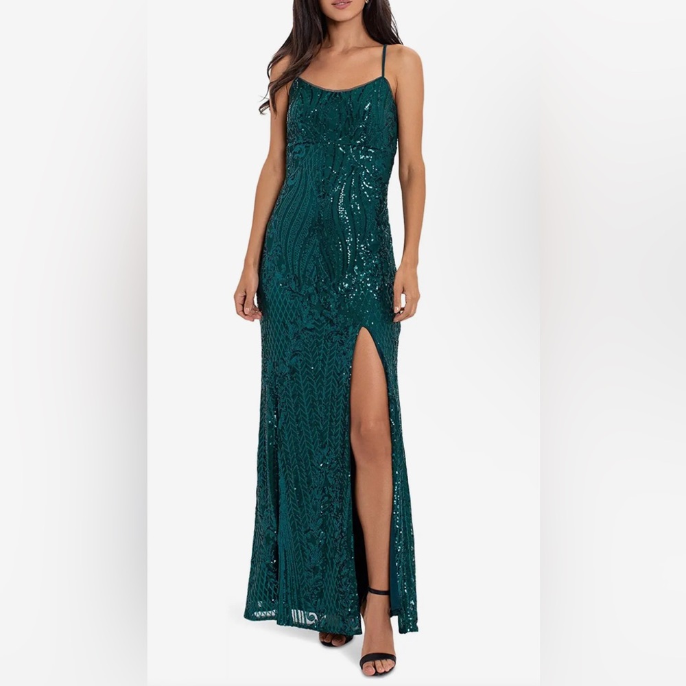 Betsy and Adam long sequin dress